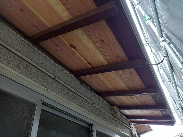 庇屋根工事完了